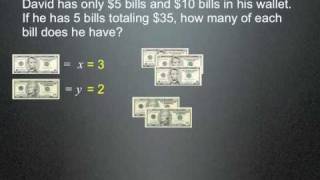 Money Word Problems Algebra [upl. by Rednave987]