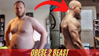 My Journey Obese To Beast  CRAZY NATURAL Body Transformation  Fat To Fit  BEARDED IRON [upl. by Nehgam]