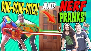 FUNNY PRANKS Before BACK TO SCHOOLCOOL NERF FUNKEE BUNCH DOG ATTACK [upl. by Kimmy]