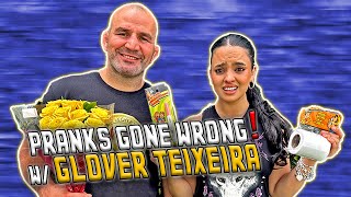 GLOVER TEIXEIRA WAS NOT A FAN OF MY PRANKS LOL [upl. by Elisha]