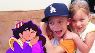 Kids React To Disney Characters Kissing [upl. by Shelagh839]