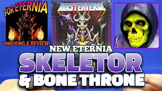 UNBOXING amp REVIEW Masterverse SKELETOR and BONE THRONE Masters of the Universe Figure amp Havoc Throne [upl. by Millicent]