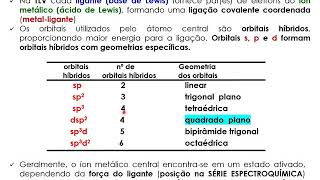 TLV compostos de coordenação [upl. by Natividad422]