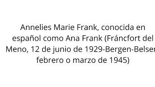 Video de Ana frank [upl. by Phelps]