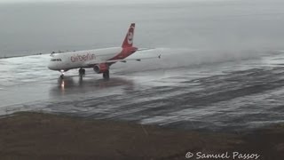 LONG Planes at Madeira  Rainy  Landings amp Take Offs  3102013 [upl. by Chil567]