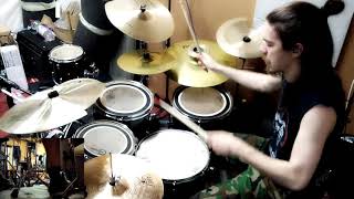 Roadrunner United  Annihilation by the Hands of God drum cover [upl. by Sdlonyer605]