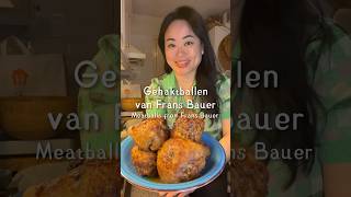 Frans Bauer Gehaktballen Meatballs huibelanda foodvlogger dinerideas foodlover easy homemade [upl. by Nicolais]