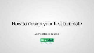 NiceLabel 2017  Design your first template [upl. by Nonnek]