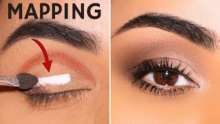 MASTERING Eyeshadow Mapping for Instant Brown Smokey Eyes [upl. by Laufer]