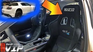 SPARCO RACING SEATS IN THE RX8  INSTALL [upl. by Ettenoj331]