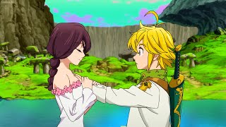 七つの大罪  メリオダスは初めて会った時からエリザベスの目の前でザネリに触れた Meliodas touched Zaneri in front of Elizabeth [upl. by Ahsuatal655]