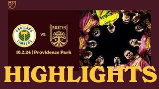 HIGHLIGHTS  Portland Timbers vs Austin FC  Oct 2 2024 [upl. by Rutter]