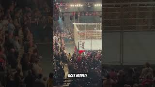 BAYLEY ENTERS THE CAGE WWE SHEFFIELD [upl. by Mcnair]