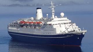 Cruise Ship Marco Polo entering the Port of Bergen Marco Polo einlaufend in Bergen [upl. by Neyud681]