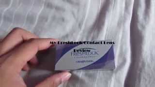 Contacts amp Solution Review Freshlook Colorblends Honey [upl. by Ylrebme]