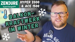 Balkonkraftwerk Speicher auch im WINTER  Zendure Hyper 2000 amp ACE 1500 [upl. by Atel]