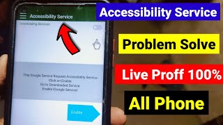 accessibility service problem  google service request accessibility service oneplus issue [upl. by Ahsekel]