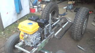 My little homemade garden tractor part2  65hp [upl. by Sadella]