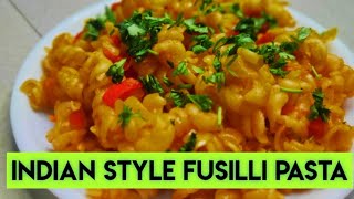 Indian style fusilli pasta recipe in tamil  pasta recipe how to make pasta in home [upl. by Kirbee]