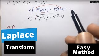 laplace transform first shift property  engineering mathematics in hindi [upl. by Ilujna]