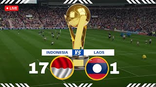 🔴 LIVE INDOSIAR INDONESIA U16 VS LAOS U16  PIALA AFF U16 2024 [upl. by Ardnasxela19]