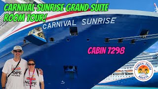 Carnival Sunrise  Grand Suite  Cabin 7298 [upl. by Luamaj]