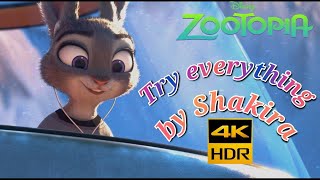 Shakira  Try Everything Zootopia 4K HDR [upl. by Annonyw]