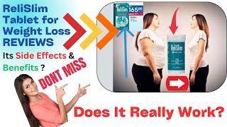 ReliSlim Tablet for Weight Loss REVIEWS Does it Really Work Side Effects [upl. by Nyrhtac]