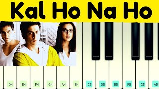 Kal Ho Na Ho Piano  Hindi Songs On Piano  Walkband App  Piano Beat  Mobile Piano [upl. by Aremus]