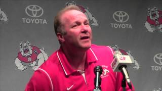 Fresno State coach Tim DeRuyter on Bulldogs UNLV [upl. by Assenad]