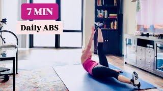 7 MIN DAILY ABS Total Core Workout [upl. by Bechler]