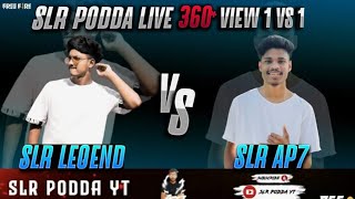 SLR Ap7 vs SLR Legends 1vs 1 match  Podda Live  Headshots Machine Free Fire [upl. by Ardnac502]