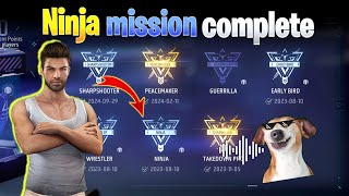 How to Complete Ninja achievement Mission in Free Fire  Ninja achievement [upl. by Dola]