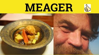 🔵 Meager  Meager Meaning  Meager Examples  Meager Definition [upl. by Iror]