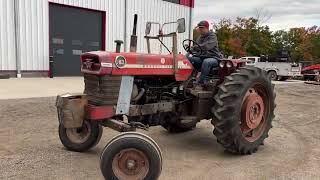 1967 Massey Ferguson 180 2WD Tractor [upl. by Osmo636]