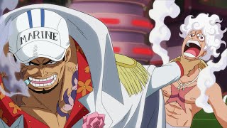 Akainu chega em Egghead para lutar contra Luffy Gear 5 em One Piece 1112 [upl. by Enelcaj]