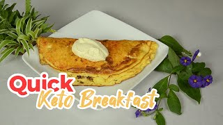 Quick Keto Breakfast  The fastest most satisfying breakfast [upl. by Tallou]