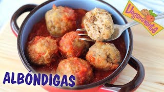 ALBÓNDIGAS SIN CARNE de SOJA TEXTURIZADA 😋 Receta Fácil [upl. by Sumaes]