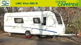 LMC Vivo 580 D 2021  Bugküche und Heckbad auf nur 572 Länge Geht das  RoomtourClever Campen [upl. by Yevoc707]