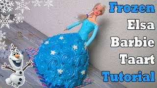 Hoe Maak Je Een Elsa Barbie Taart  Craftmama Bakt [upl. by Akenihs]