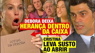 ALMA GEMEA  Debora deixa HERANÇA para Cristina ela leva SUSTO ao abrir caixa [upl. by Arney84]