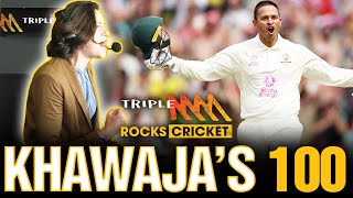 Usman Khawaja Brings Up His 100 At The SCG  Triple M Cricket [upl. by Chitkara]