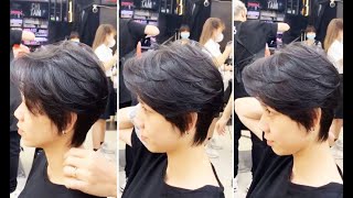 Short Pixie Cuts amp Creative Textured Short Layers Womens Haircut Full Tutorial [upl. by Keel]