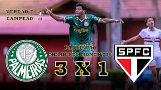 Palmeiras 3 x 1 São Paulo  Melhores Momentos  Paulistão Sub13 2024 [upl. by Tnairb970]