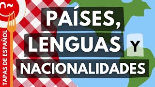 Países lenguas y nacionalidades en español  Tapas de español A1 [upl. by Mazman581]