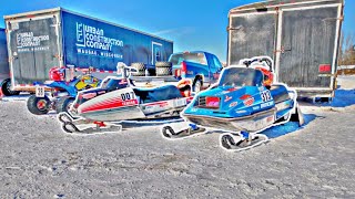 Yamaha Enticer 300 amp Exciter 340 Ice Oval Super Stock Racing vs MOD Sleds  TX amp 250z Cat [upl. by Eannaj794]