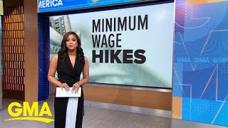 Minimum wage to go up in 22 states next year [upl. by Fitton]