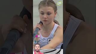 Graceful Jump by Germanys Pole Vault Star Chiara Sistermann shorts beautiful athlete polevault [upl. by Sherer]