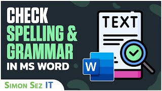 Check Spelling and Grammar in Microsoft Word 2021365 [upl. by Rehpotsrik]