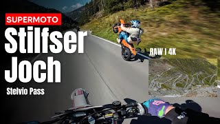 Silfser Joch  Stelvio Pass Supermoto RAW  4K [upl. by Midis]